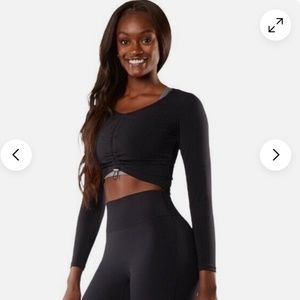 Buffbunny Flora Crop Top in Black